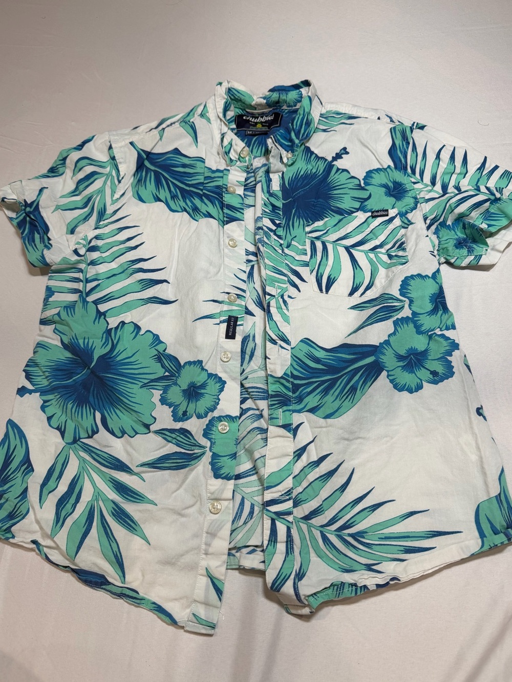 Chubbies Shirt Mens Medium hawaiian Short Sleeve Button Down